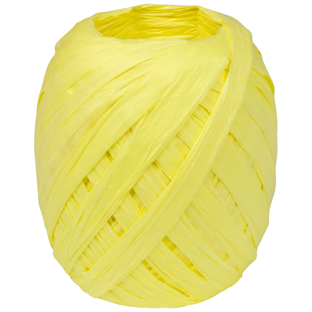 Geschenkband | Papier, 7 mm × 30 m, gelb