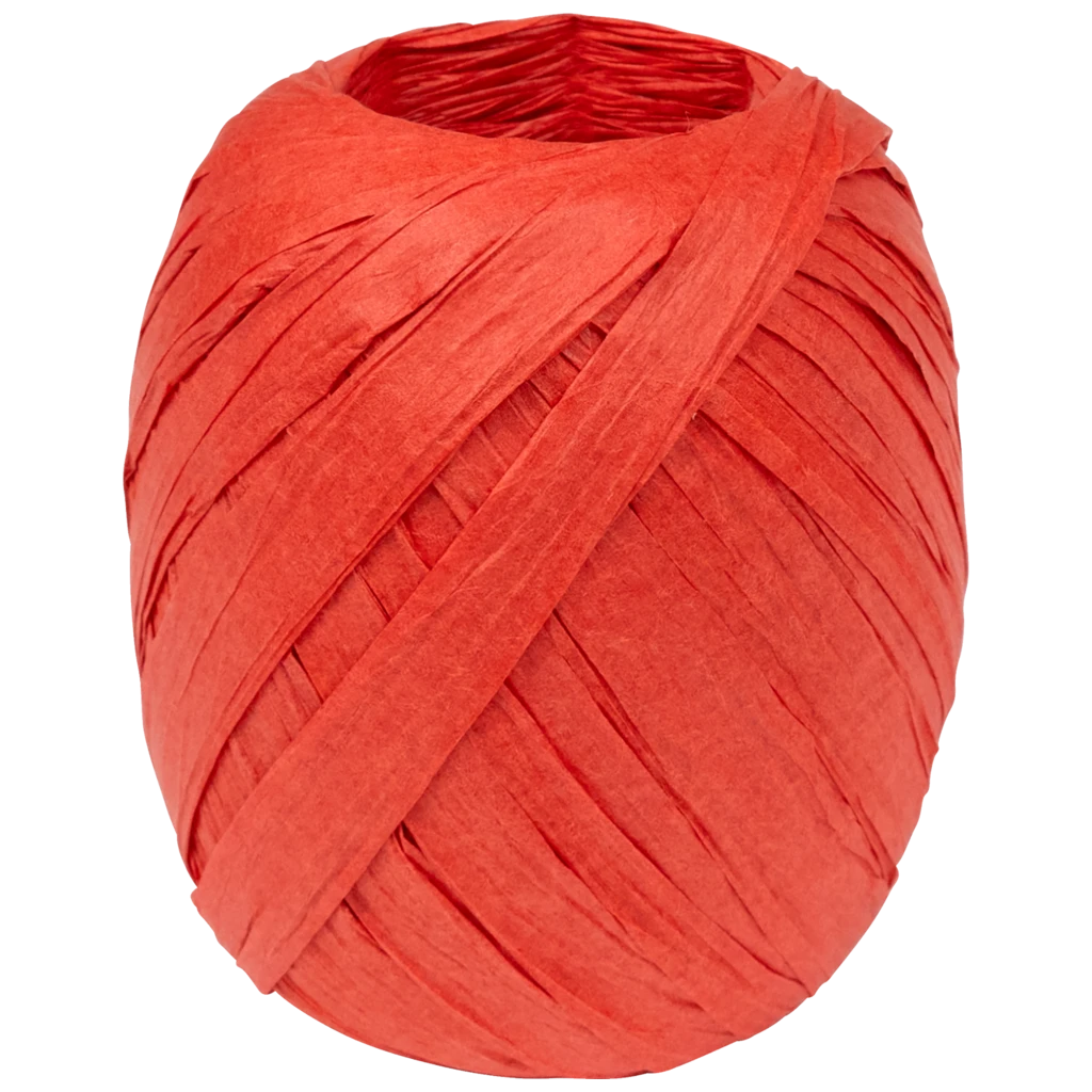 Geschenkband | Papier, 7 mm × 30 m, hellrot