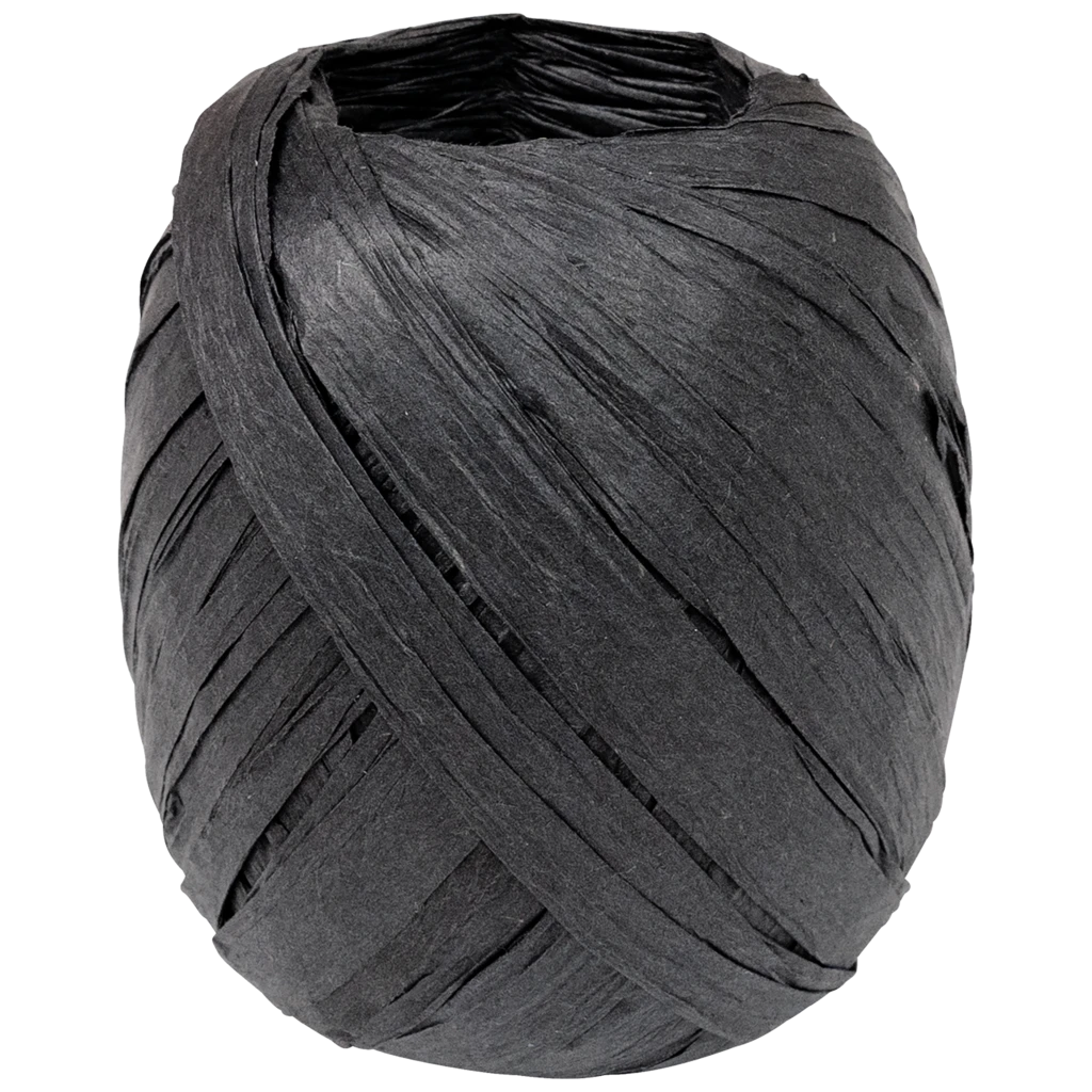 Geschenkband | Papier, 7 mm × 30 m, schwarz