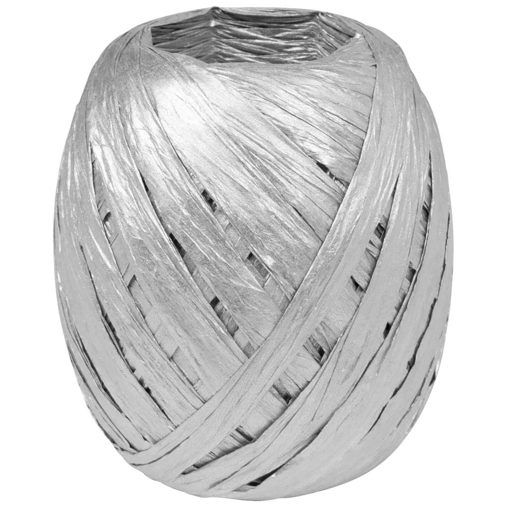 Geschenkband | Papier, 7 mm × 30 m, silber