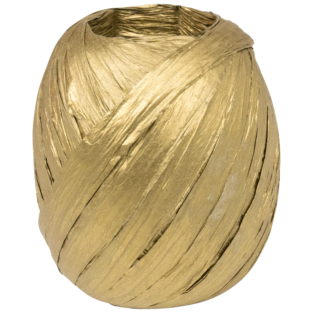 Geschenkband | Papier, 7 mm × 30 m, gold