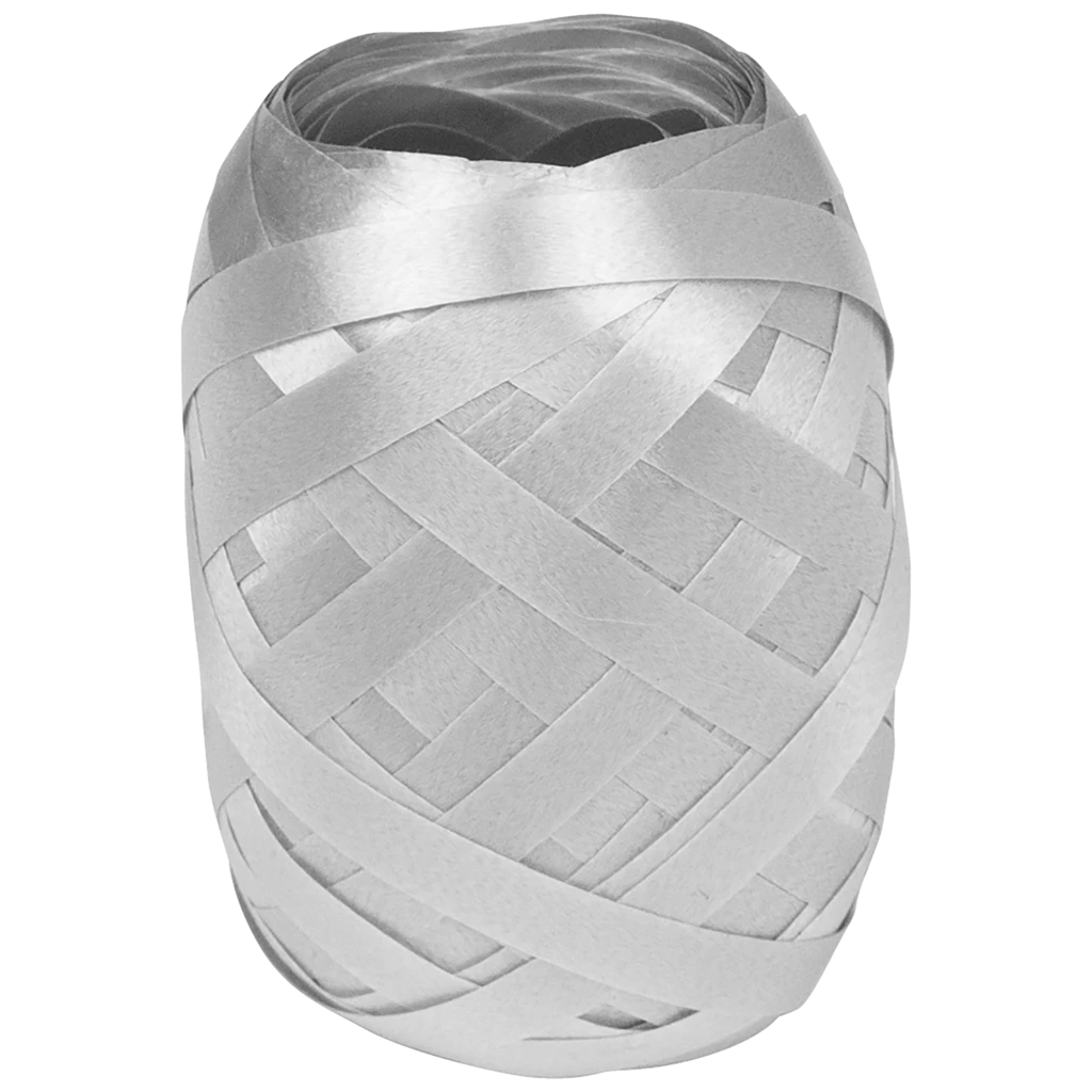 Ruban cadeau | polypropylène, 5 mm × 20 m, gris clair