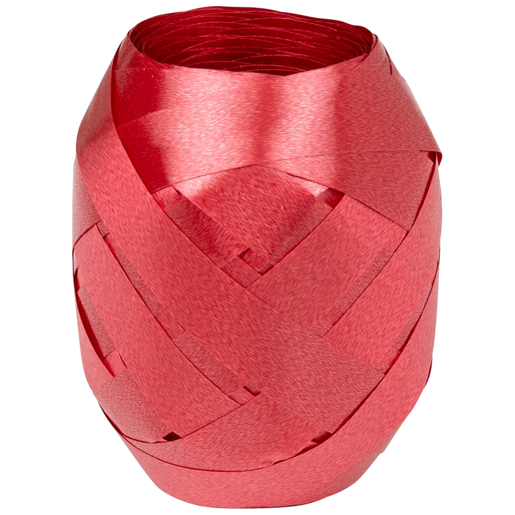 Geschenkband | Polypropylen, 10 mm × 30 m, hellrot