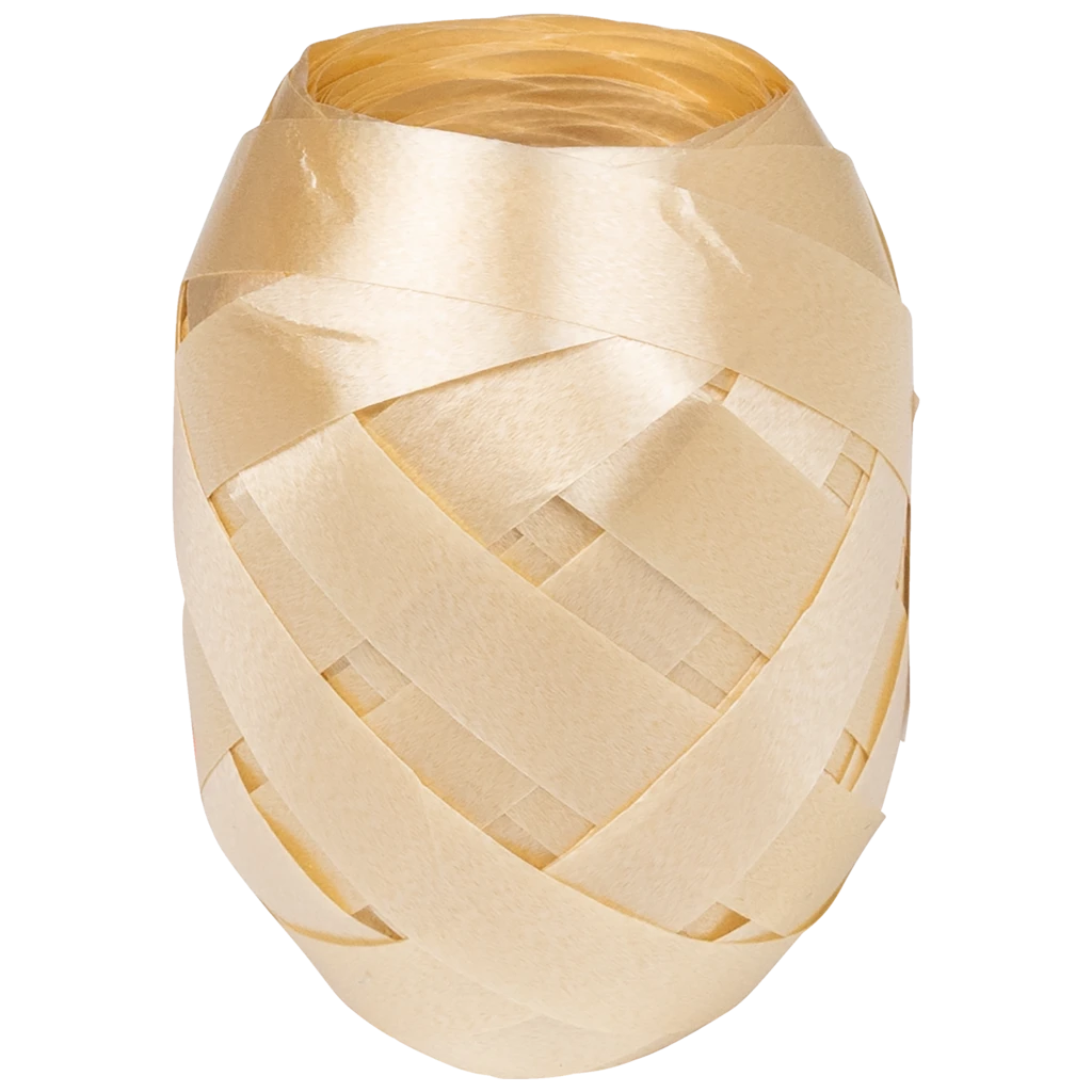 Geschenkband | Polypropylen, 10 mm × 30 m, hellbraun