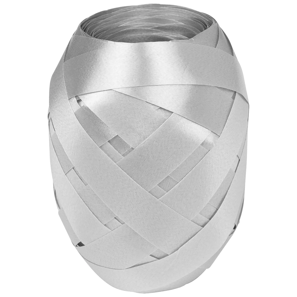 Geschenkband | Polypropylen, 10 mm × 30 m, hellgrau