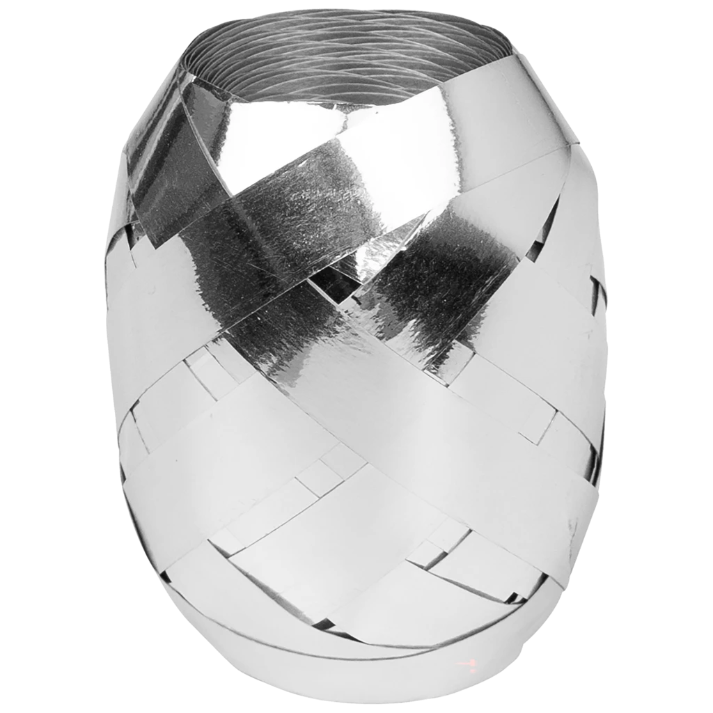 Geschenkband | Polypropylen, 10 mm × 30 m, silber