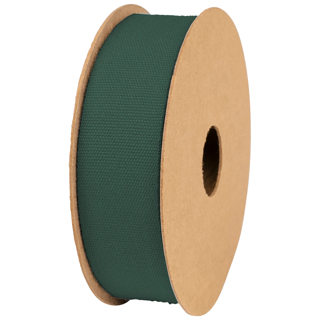 Geschenkband | Baumwolle, 16 mm × 3 m, dunkelgrün