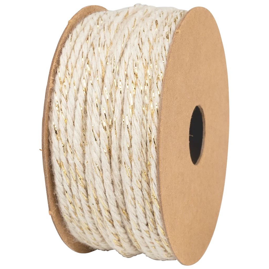 Geschenkband | Baumwolle, 2 mm × 10 m, beige